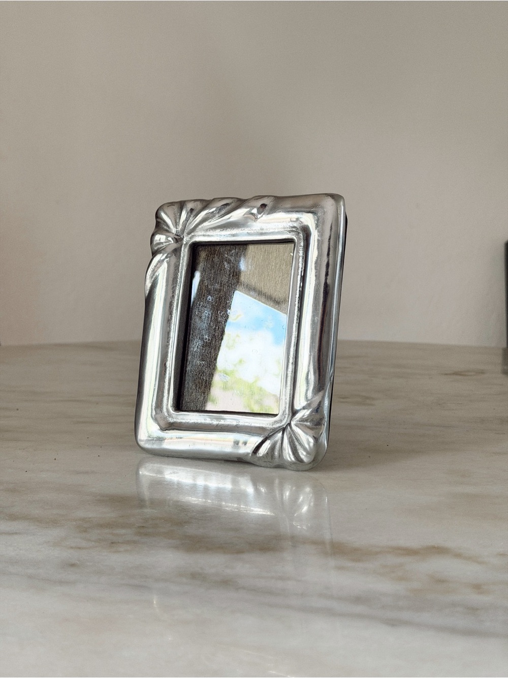 Silver Decorative Small Rectangular Picture Frame